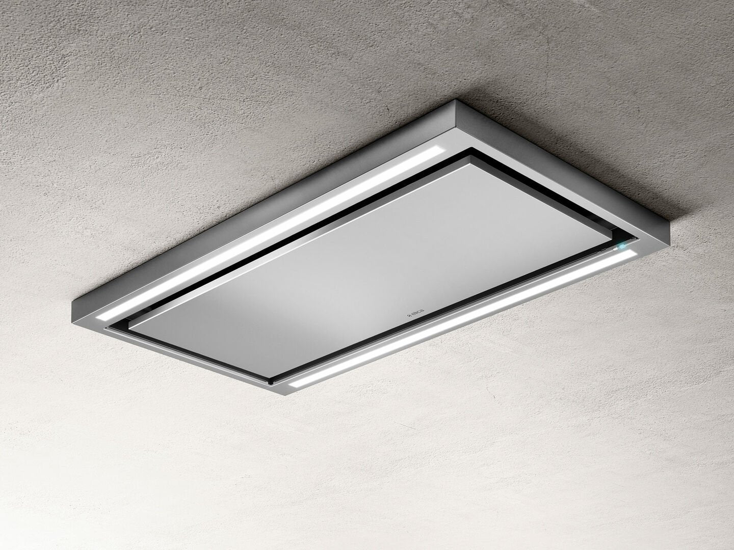 Hotă Albă/Sticlă Cloud Seven Montaj Pe Tavan 90cm IX/F/90, Elica